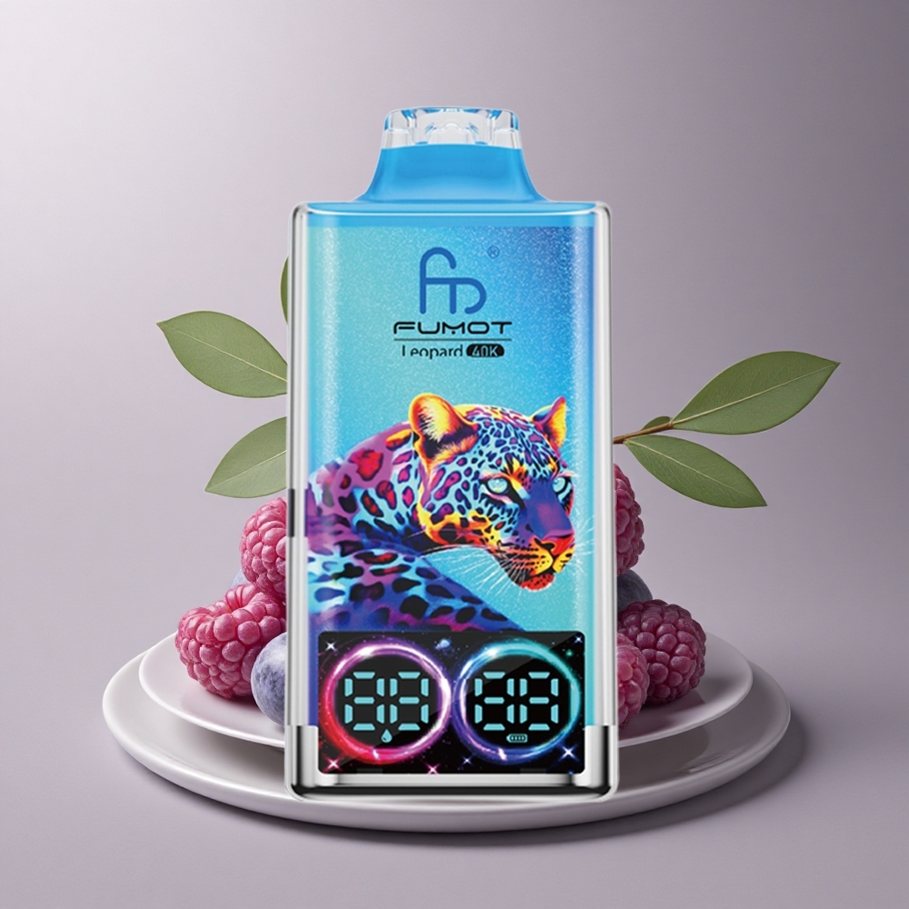 Fumot Leopard 40K Puffs Arándano Frambuesa 5% Nicotina 700mAh Dual Mesh