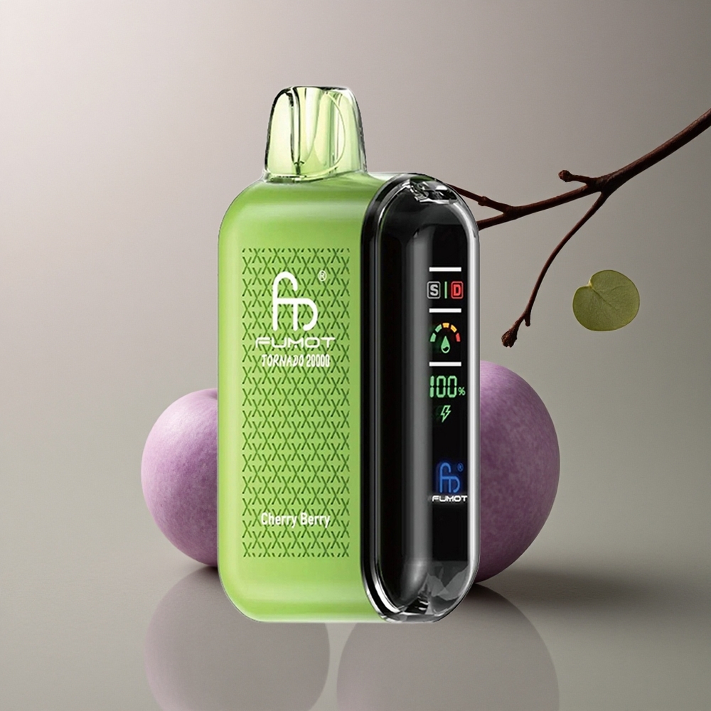 Fumot Tornado 20000 Puffs Baya Cereza Dual Malla 20ml 850mAh