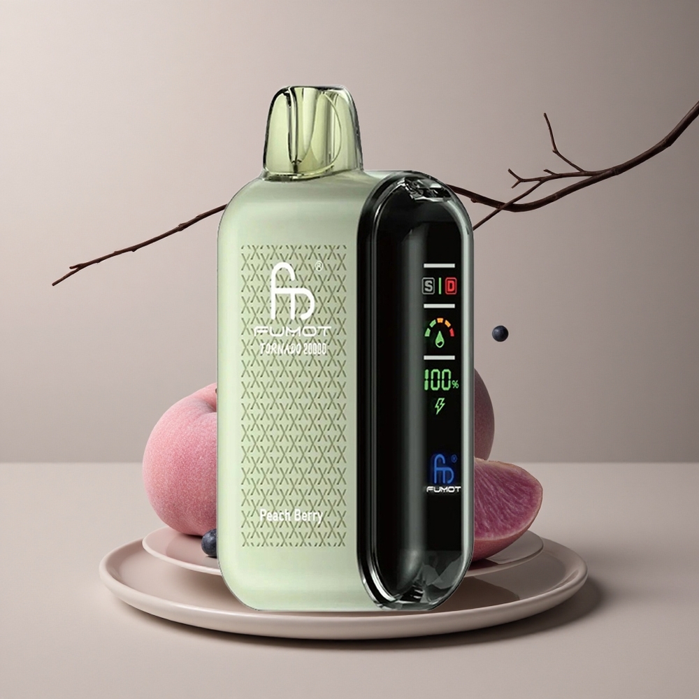 Fumot Tornado 20000 Puffs Durazno Baya Dual Malla 850mAh