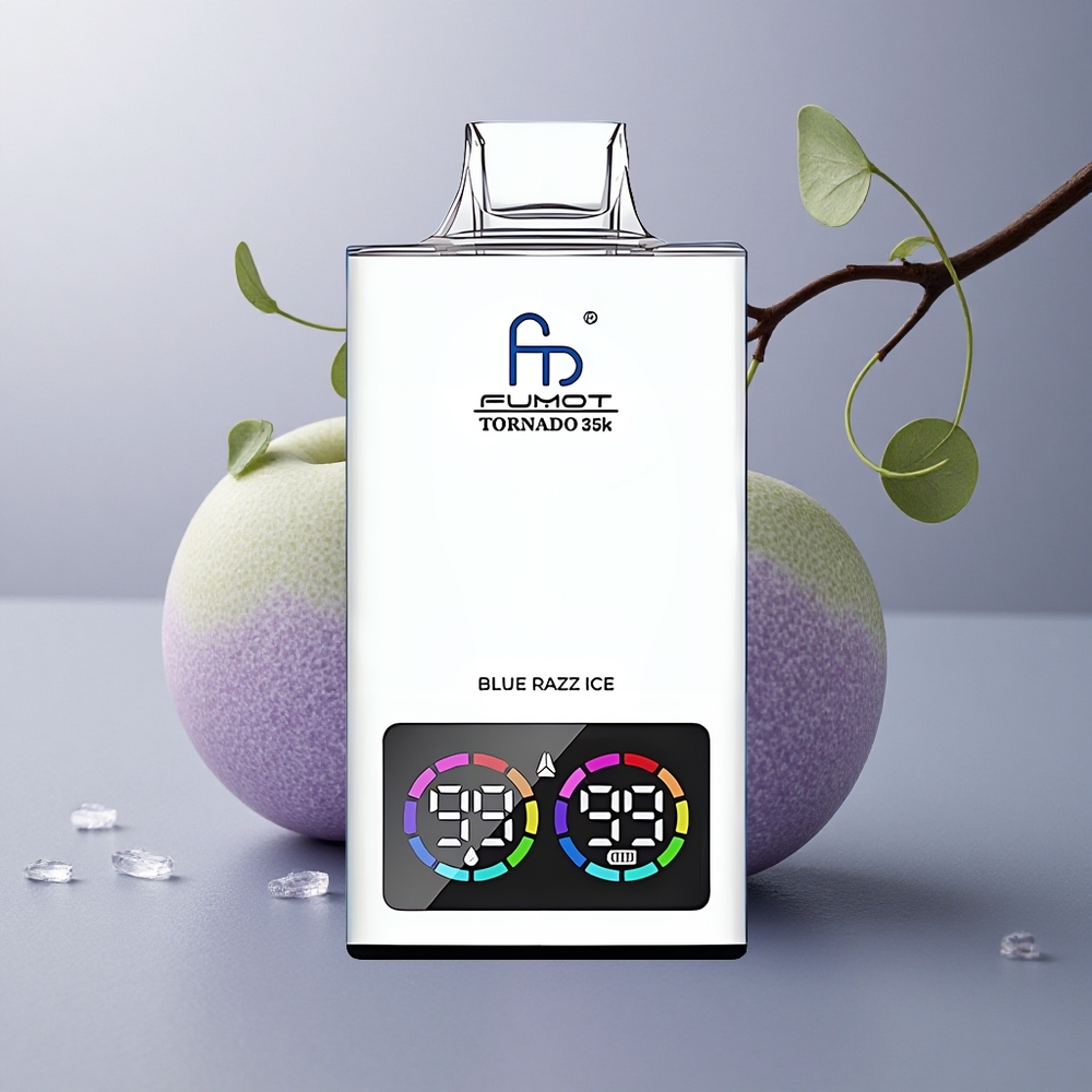 Fumot Tornado 35000 Puffs Azul Frambuesa Hielo con Dual Mesh y 700 mAh