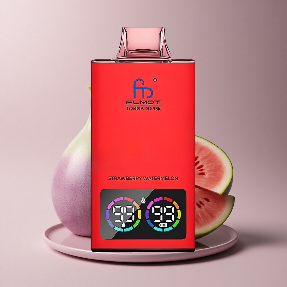 Fumot Tornado 35000 Puffs Fresa Sandía Doble Malla 15ml 700mAh