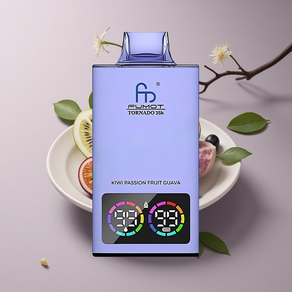 Fumot Tornado 35000 Puffs Maracuyá Kiwi Guayaba con Doble Malla y 700 mAh