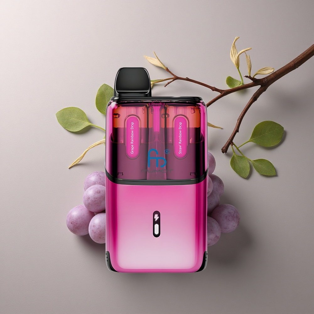 Fumot Ultra T32000 Puffs Gotas Arcoíris de Fresa - 20mg Nicotina, 800mAh, Malla Avanzada