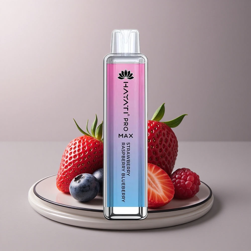 Hayati Pro Max 4000 Puffs Fresa Frambuesa Arándano 1400mAh 2ml Recargable