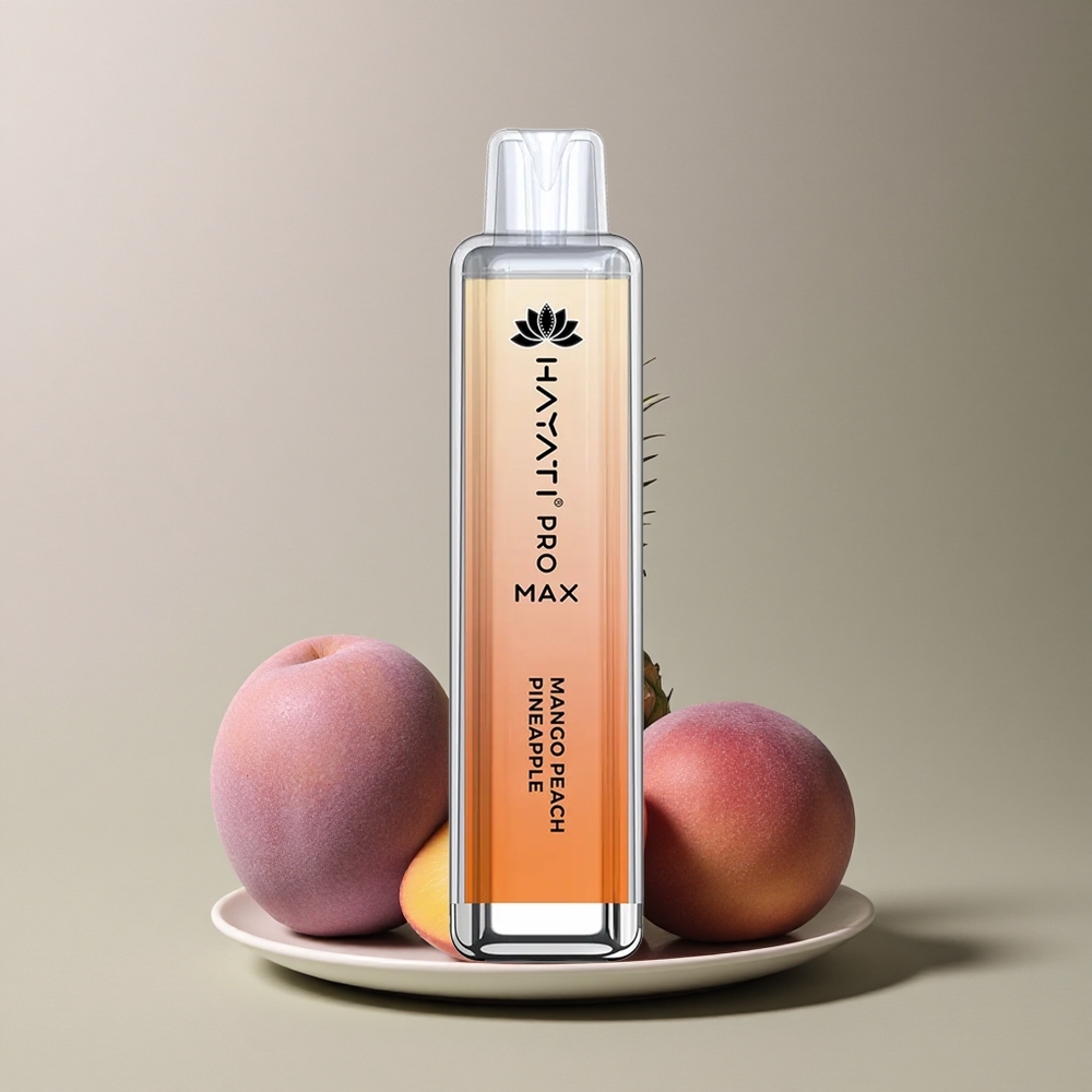 Hayati Pro Max 4000 Puffs Mango Melocotón Piña 5% Nicotina 1400mAh Recargable