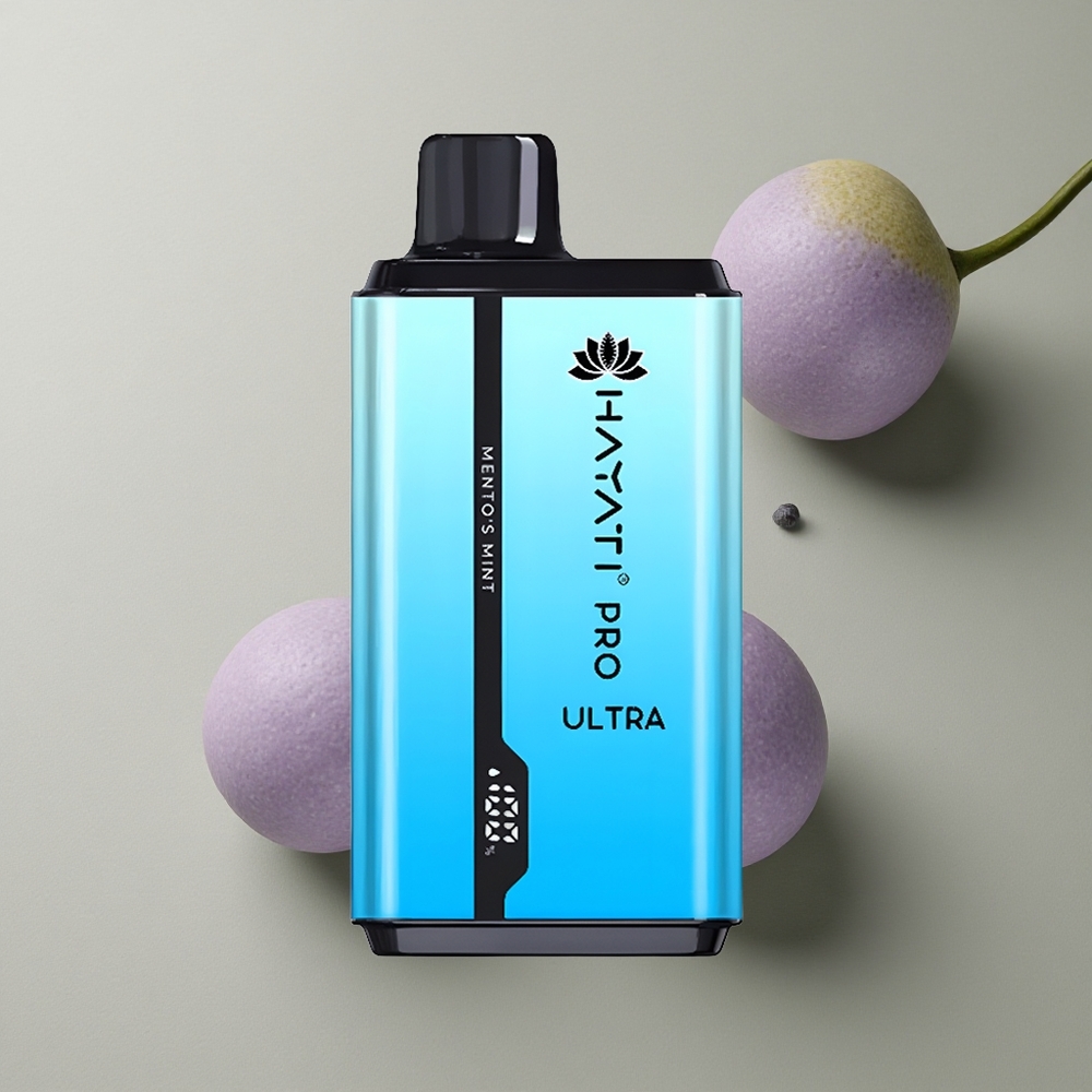 Hayati Pro Ultra 15000 Puffs Mento'S Menta con 2% de nicotina y 850mAh