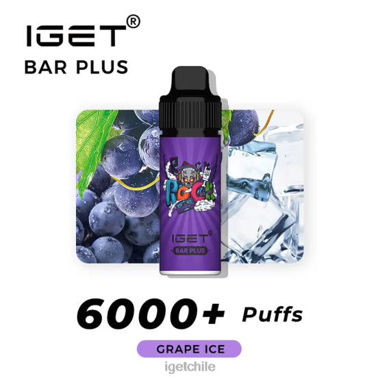barra IGET bar sale plus 6000 caladas R2H0R231 hielo de uva